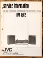 JVC RM-4362 Stereo  Service Manual *Original*