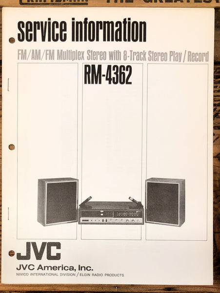 JVC RM-4362 Stereo  Service Manual *Original*