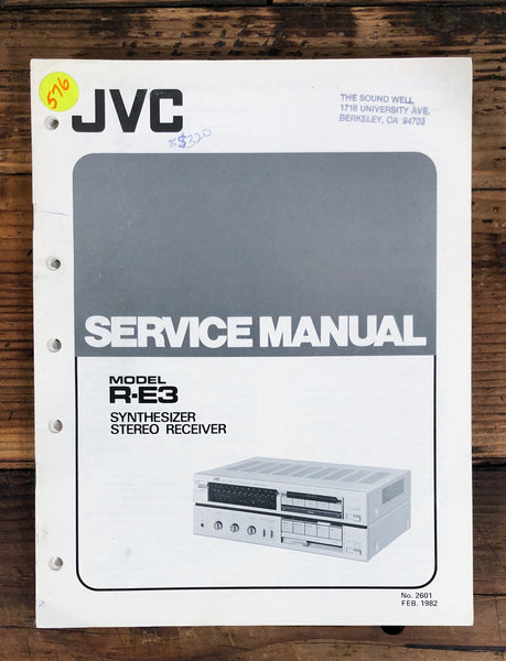 JVC R-E3 Receiver  Service Manual *Original*