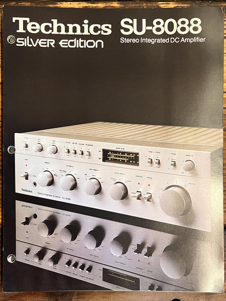 Technics SU-8088 Amplifier 3pg Brochure  *Original*