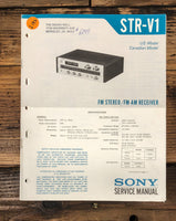 Sony STR-V1 Receiver  Service Manual *Original*