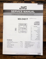 JVC MX-D401T Stereo  Service Manual *Original*