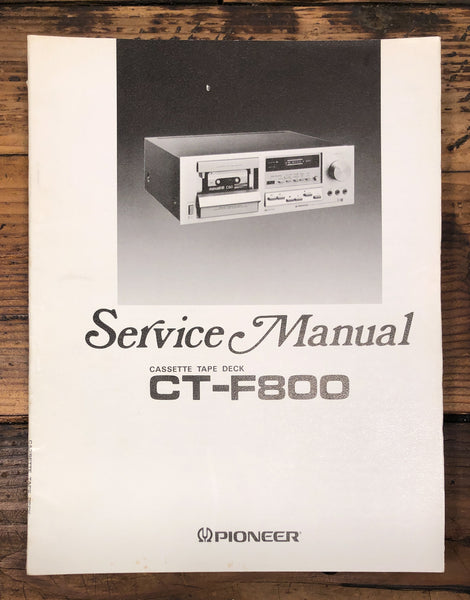 Pioneer CT-F800 Cassette  Service Manual *Original*
