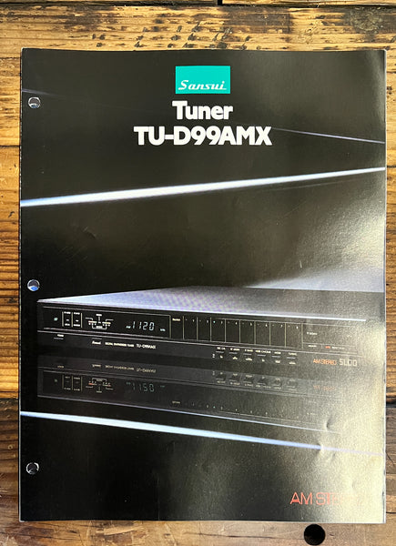 Sansui TU-D99AMX Tuner 3pg Dealer Brochure  *Original*