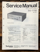 Technics SU-7700 Amplifier  Service Manual *Original*