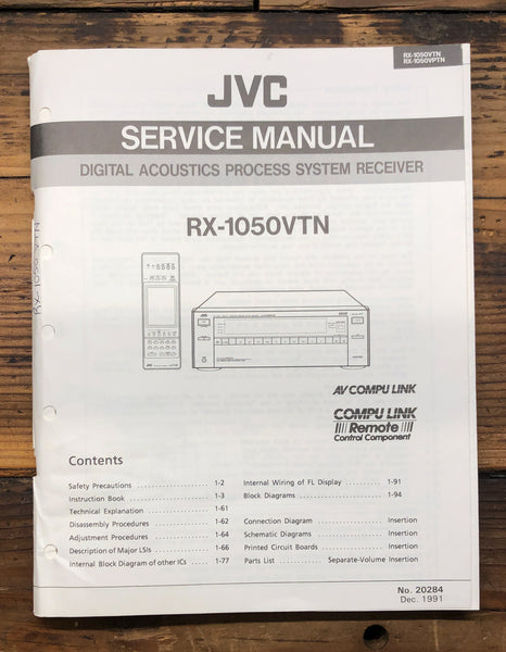 JVC RX-1050 VTN Receiver  Service Manual *Original*