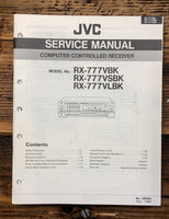 JVC RX-777V BK LBK Receiver  Service Manual *Original*