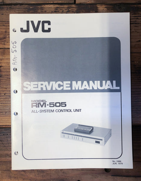 JVC RM-505 Remote Control  Service Manual *Original*