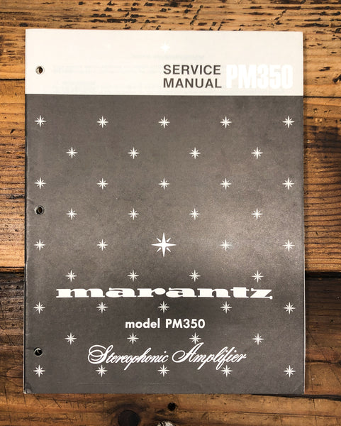 Marantz PM-350 PM350 Amplifier  Service Manual *Original*
