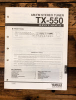 Yamaha TX-550 Tuner  Service Manual *Original*