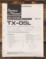 Pioneer TX-05L Tuner  Service Manual *Original*