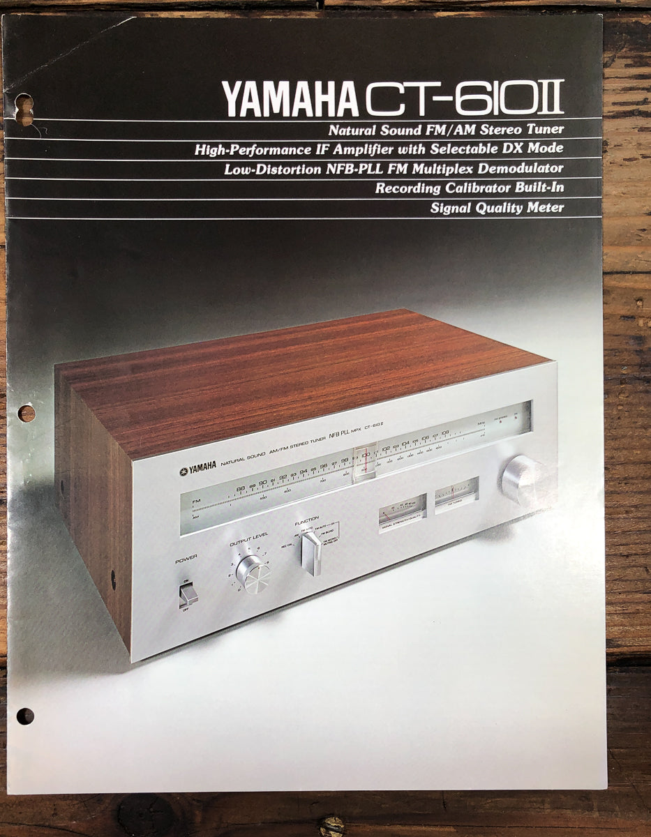 Yamaha CT-610 MK2 Tuner Dealer Brochure Brochure *Original*