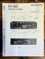 Kenwood KX-48C Cassette  Service Manual *Original*