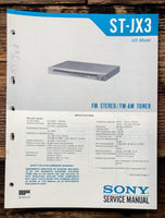 Sony ST-JX3 Tuner  Service Manual *Original*