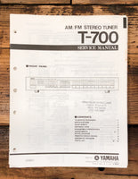 Yamaha T-700 Tuner  Service Manual *Original*