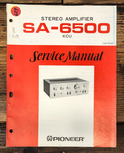 Pioneer SA-6500 Amplifier Service Manual *Original*
