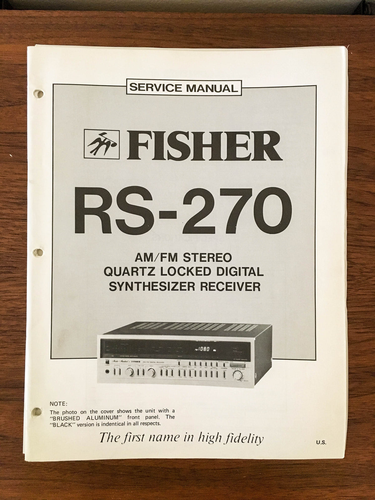 Fisher RS-270 Receiver Service Manual *Original*