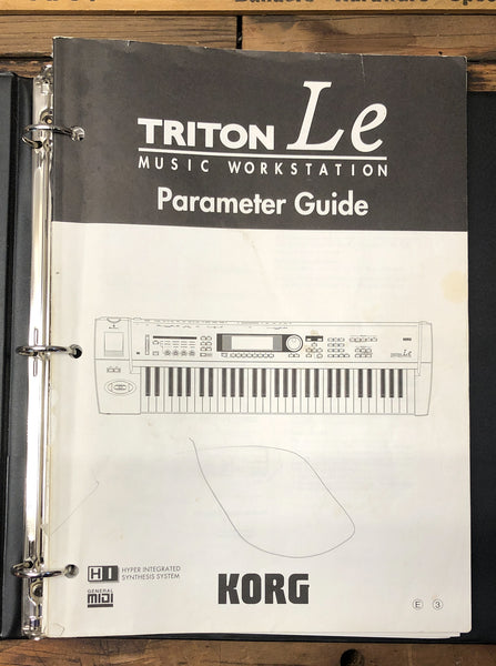 Korg Triton le Music Workstation Parameter Guide Manual  *Original*