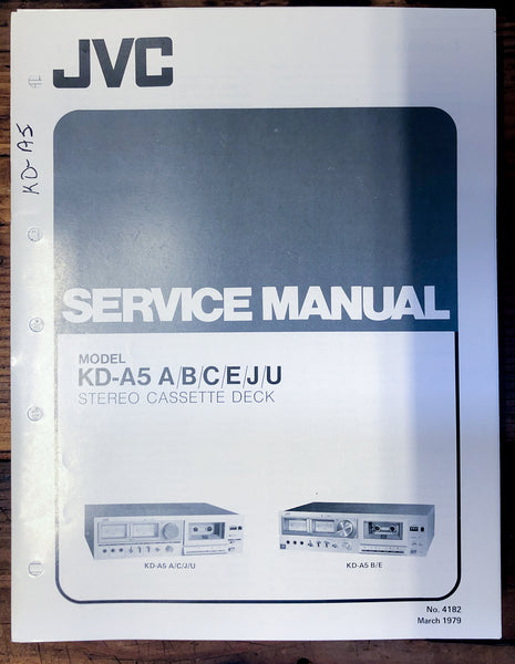 JVC KD-A5 Cassette  Service Manual *Original*