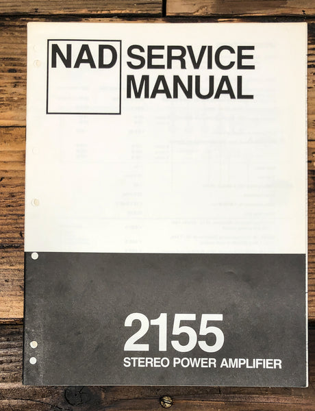 NAD Model 2155 Amplifier Service Manual *Original*