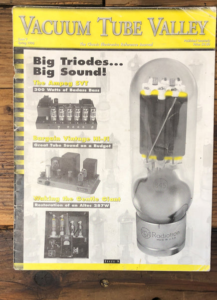 Vacuum Tube Valley Magazine Issue 9 Ampeg SVT Bargain HiFi ALTEC 287W  *Orig*