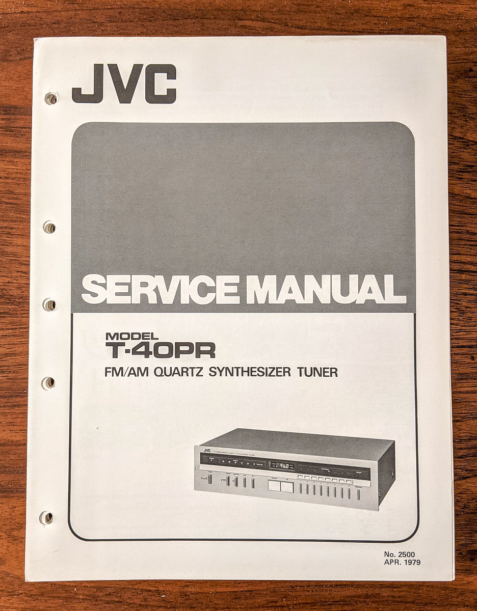 JVC T-40PR Tuner Service Manual *Original*