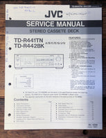 JVC TD-R441 TN TD-R442 BK Cassette  Service Manual *Original*