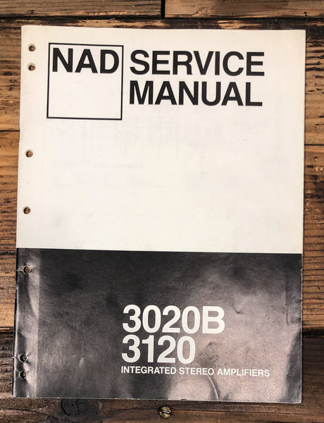 NAD Model 3020 Amplifier Service Manual *Original*