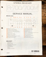 Yamaha R-700 R-700M Receiver  Service Manual *Original*