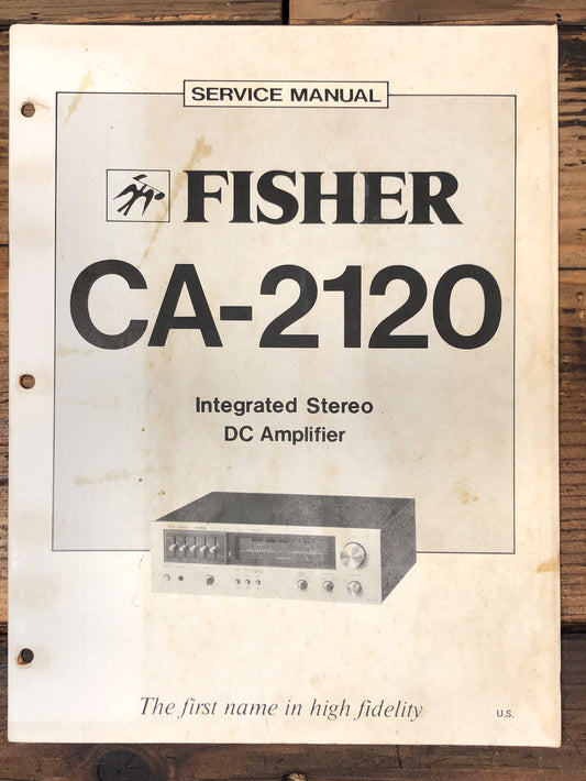 Fisher CA-2120 Amplifier Service Manual *Original*