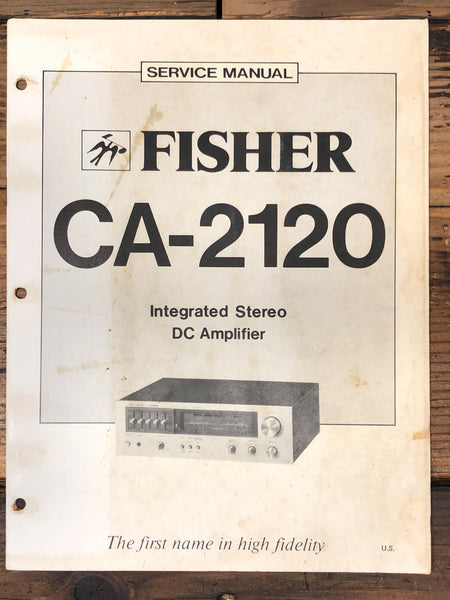 Fisher CA-2120 Amplifier Service Manual *Original*