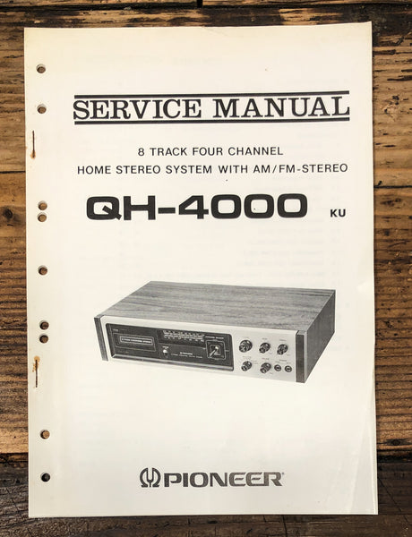 Pioneer QH-4000 Stereo Service Manual *Original*