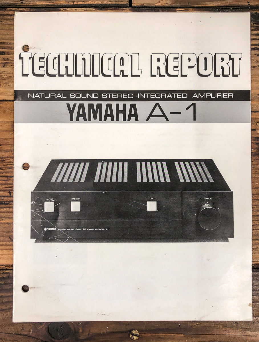 Yamaha A-1 Amplifier Technical Report *Original* *Original*
