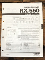 Yamaha RX-550 Receiver  Service Manual *Original*