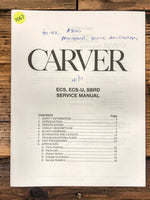 Carver ECS ECS-U SBRD  Service Manual *Original*