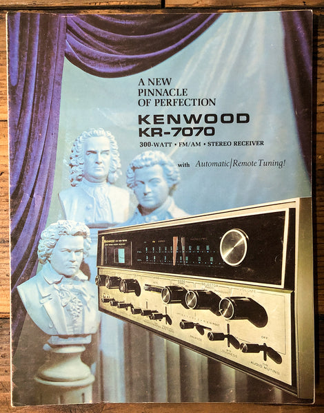 Kenwood KR-7070 Receiver 3pg Dealer Brochure *Orig*