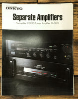 Onkyo P-3160 M-5160 Amplifier 3 pg Dealer Brochure  *Original*