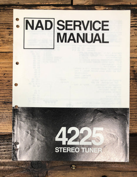 NAD Model 4225 Tuner Service Manual *Original*