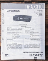 Sony TA-AX310 Amplifier  Service Manual *Original*