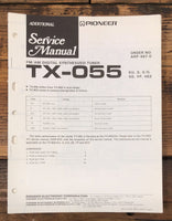 Pioneer TX-055 Tuner Additional Service Manual *Original*