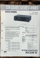 Sony STR-GX40ES -GX50ES -GX60ES Receiver  Service Manual *Original*