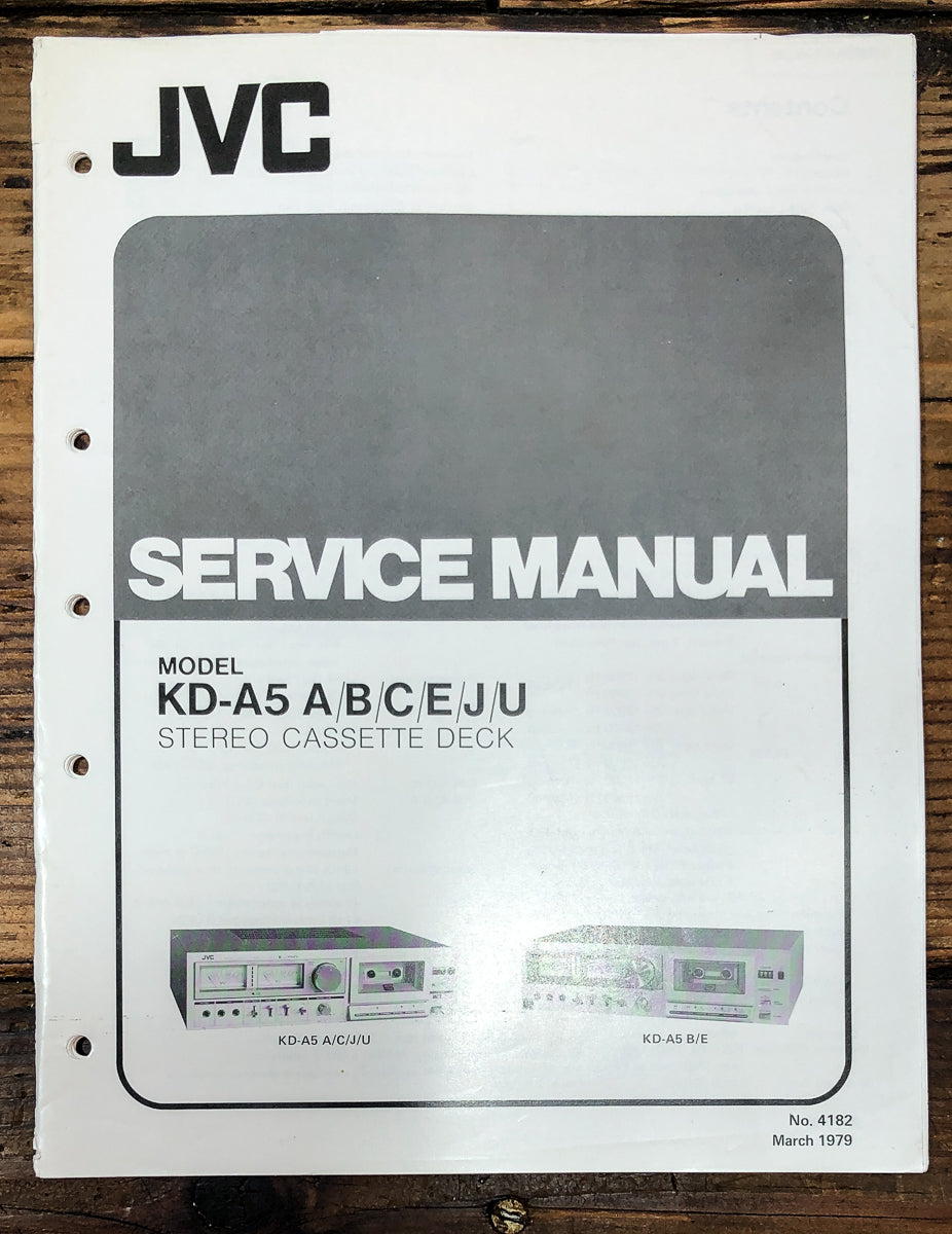 JVC KD-A5 Cassette Service Manual *Original*