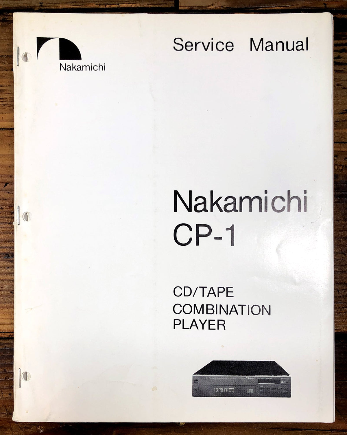Nakamichi CP-1 CD/Tape Combination Player Service Manual *Original*