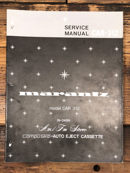 Marantz CAR-312 Car Radio  Service Manual *Original*