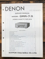 Denon DRR-7.5 Cassette  Service Manual *Original*