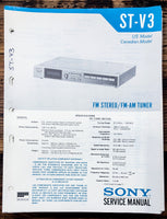 Sony ST-V3 Tuner  Service Manual *Original*