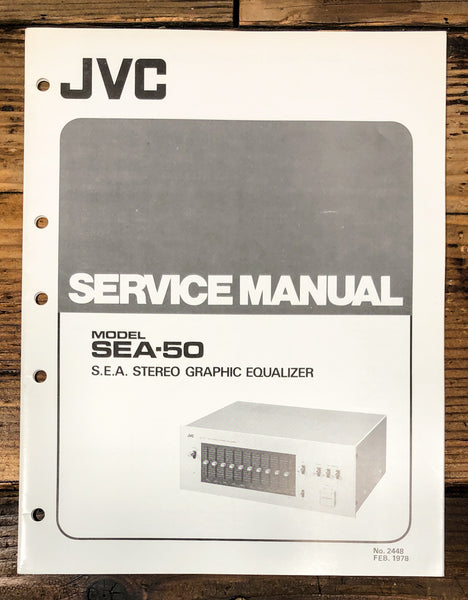 JVC SEA-50 Graphic Equalizer Service Manual *Original*