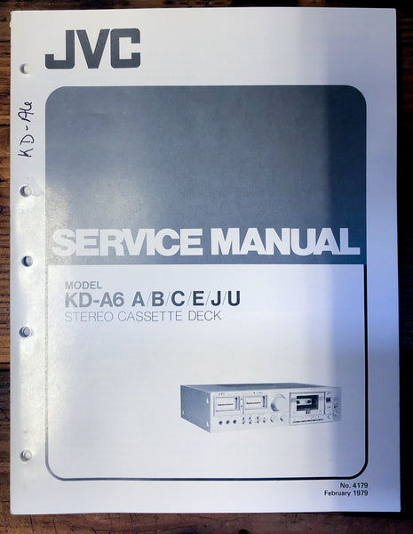 JVC KD-A6 Cassette  Service Manual *Original*