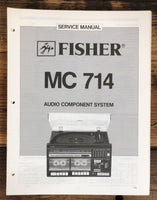 Fisher MC-714 Stereo  Service Manual *Original*