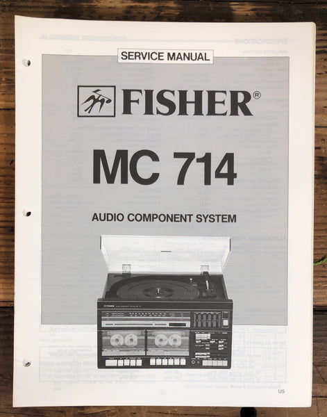 Fisher MC-714 Stereo  Service Manual *Original*